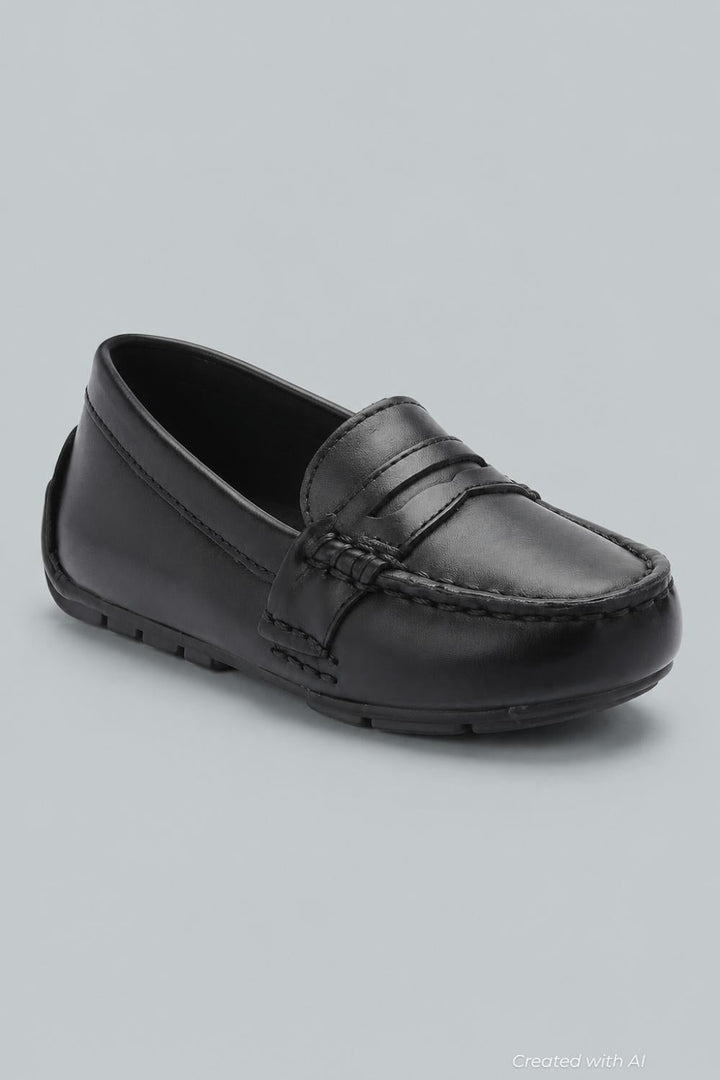 Boys Polo Ralph Lauren Telly Penny Loafer - Black - 3 CHILD - Loafers