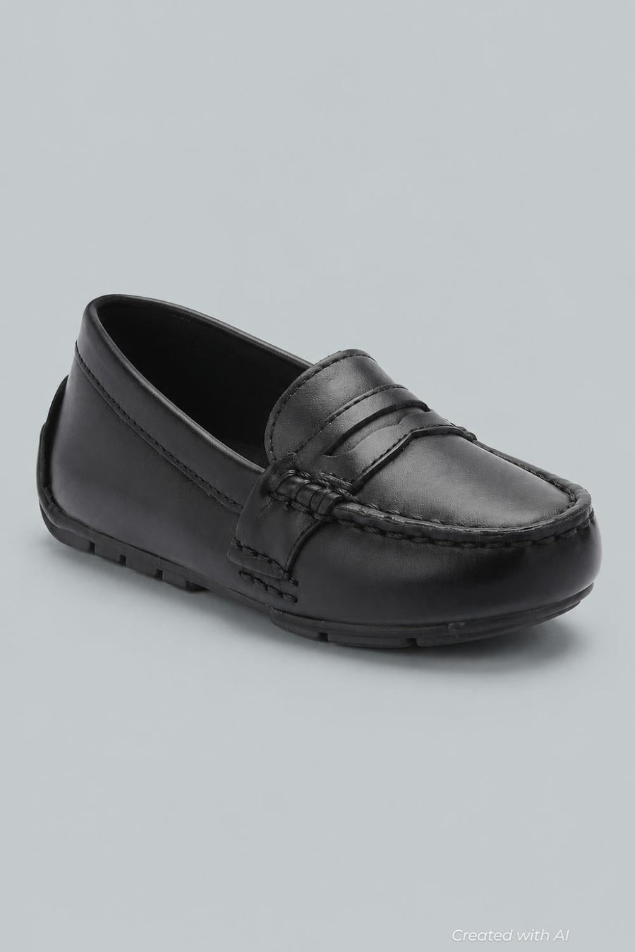 Boys Polo Ralph Lauren Telly Penny Loafer - Black - 3 CHILD - Loafers
