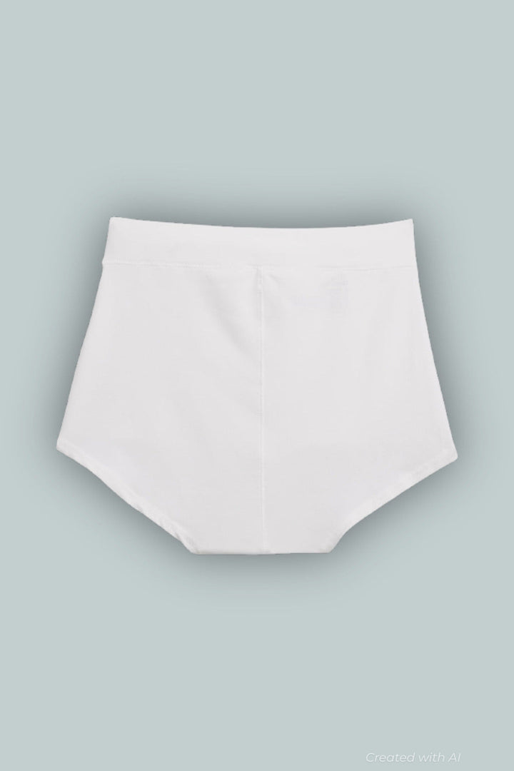 Breathe High Rise Bikini - White - Large - Underwear
