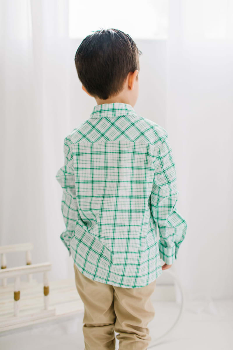 Boys Button Down - Winter Plaid