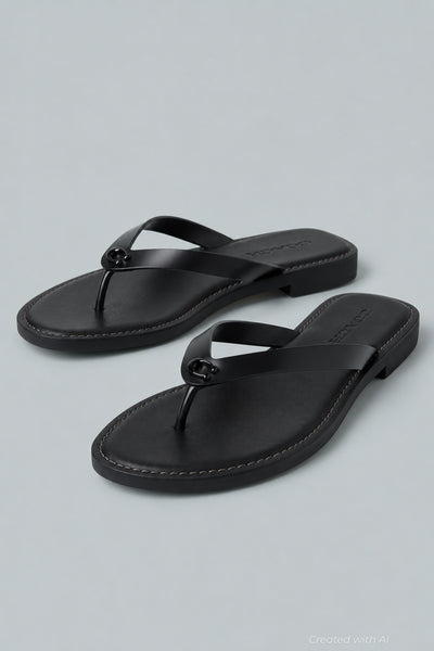 Brianna Flip Flop Women’s Shoes - Black - 9 - Flip Flop