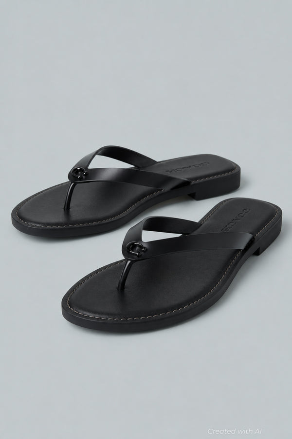 Brianna Flip Flop Women’s Shoes - Black - 9 - Flip Flop