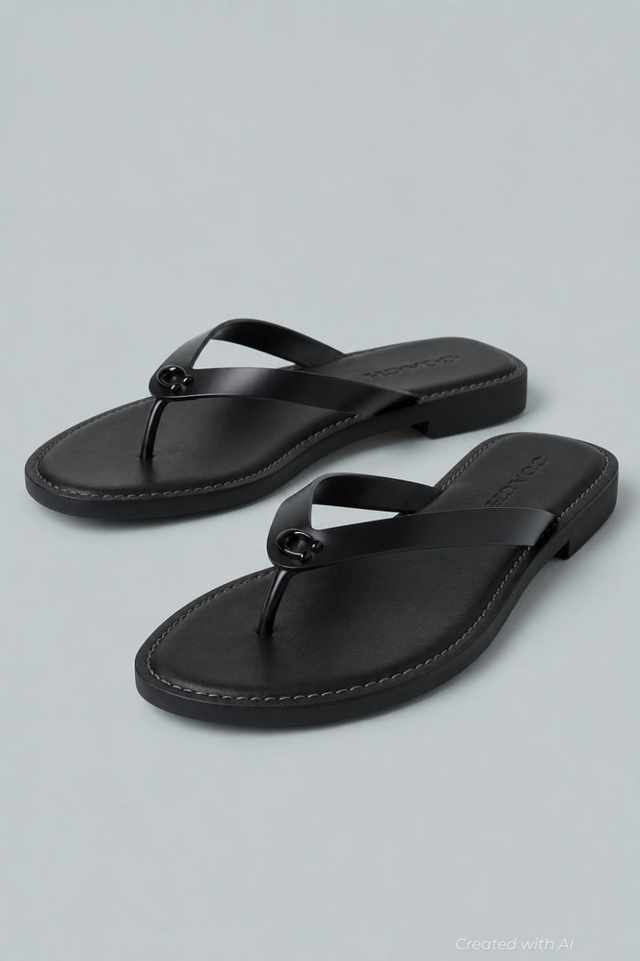 Brianna Flip Flop Women’s Shoes - Black - 9 - Flip Flop