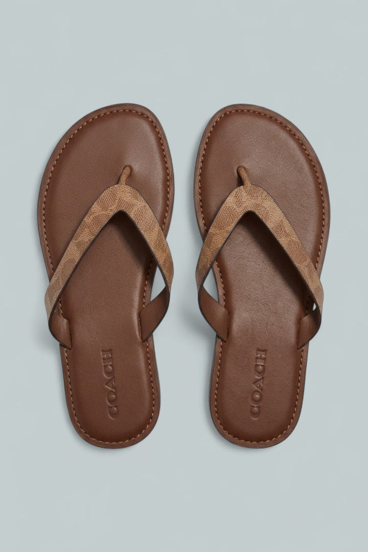 Brianna Flip Flops - Brown - 8 - Sandals