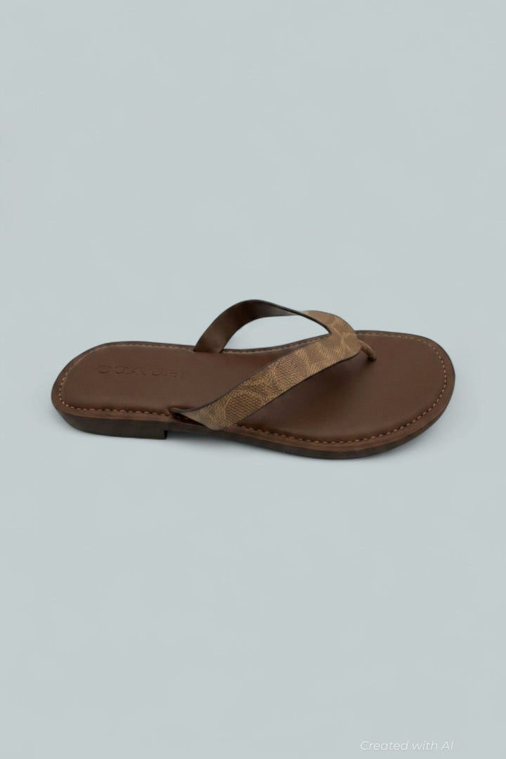 Brianna Flip Flops - Brown - 8 - Sandals