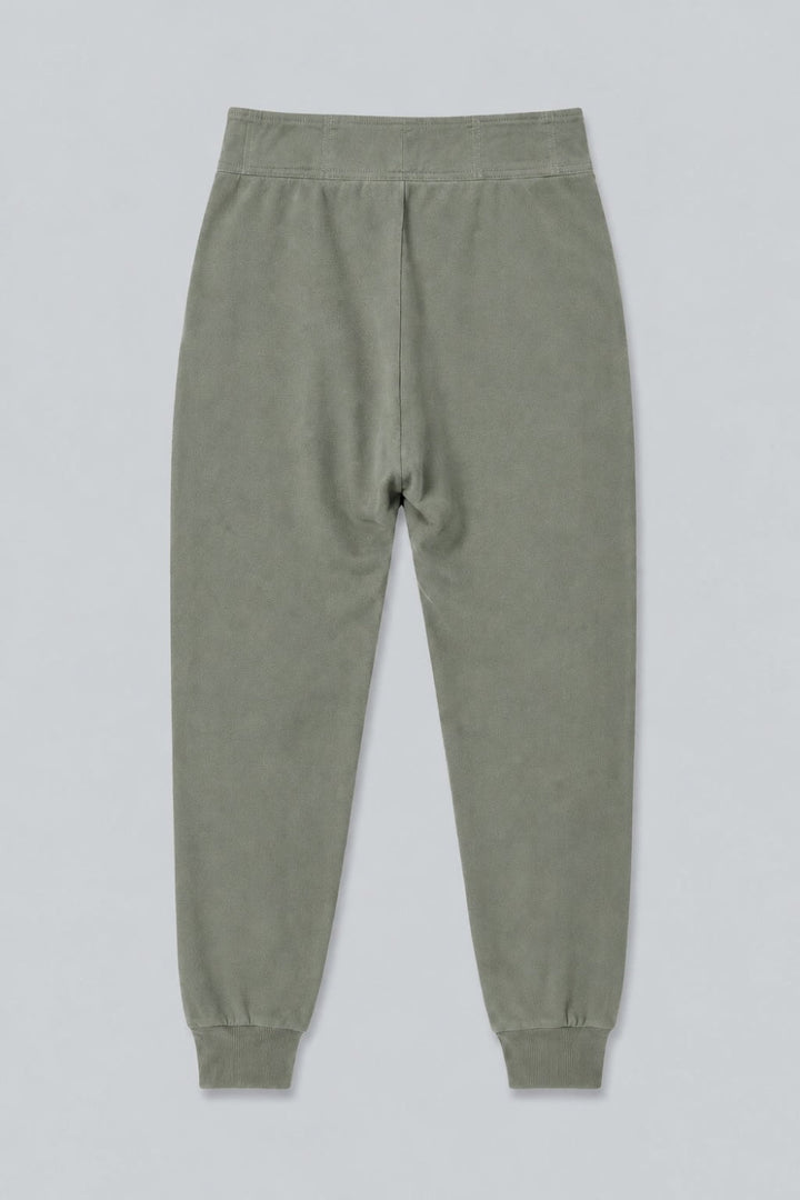 Bridget Button Waist Sweatpants - Olive - Sweatpant