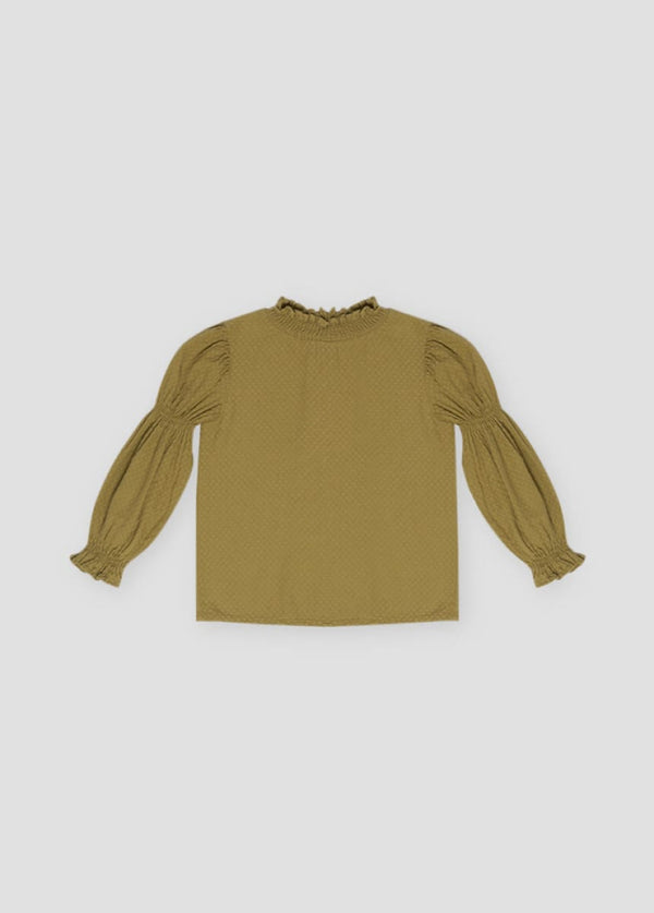 Brigitte Blouse - Olive - 6y - Blouse
