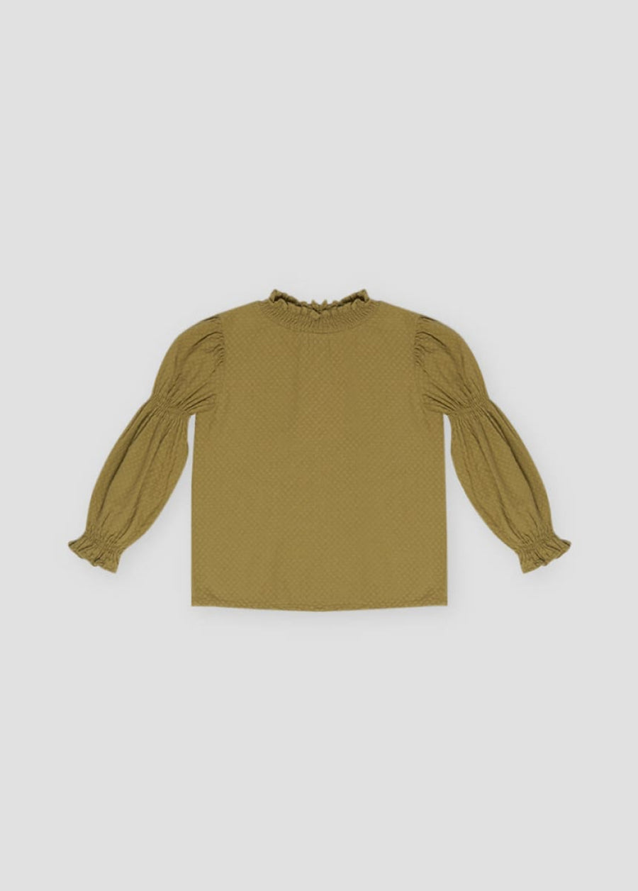 Brigitte Blouse - Olive - 6y - Blouse