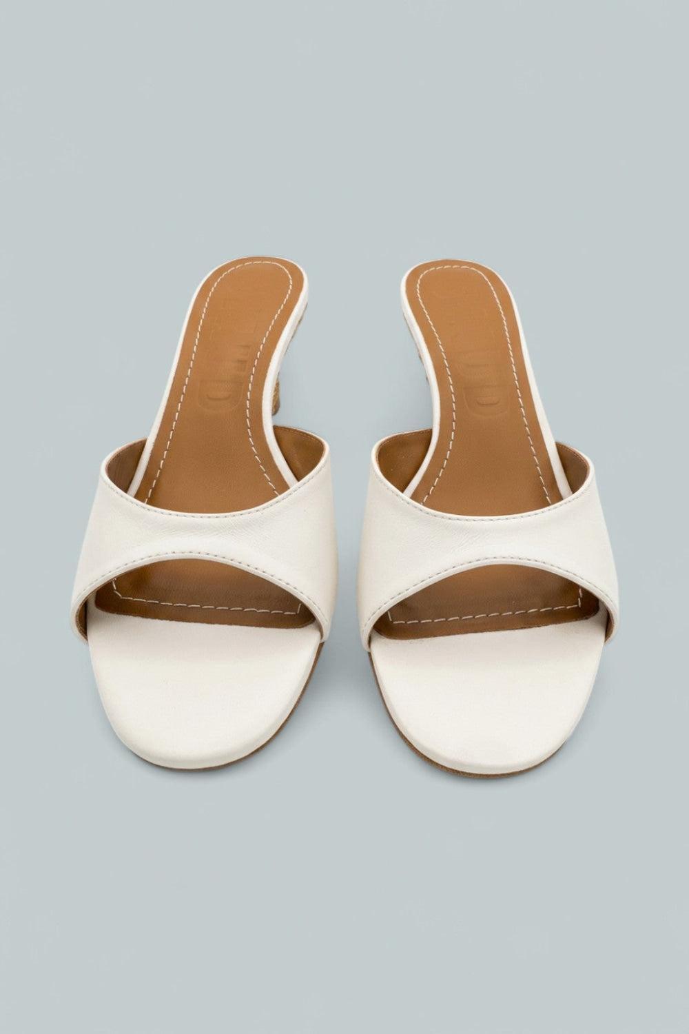Brigitte Leather Wedge Sandals - Papernatu - Sandals