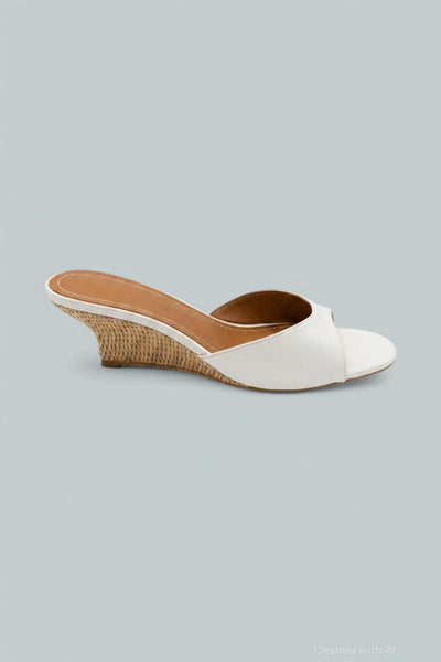 Brigitte Leather Wedge Sandals - Papernatu - Sandals