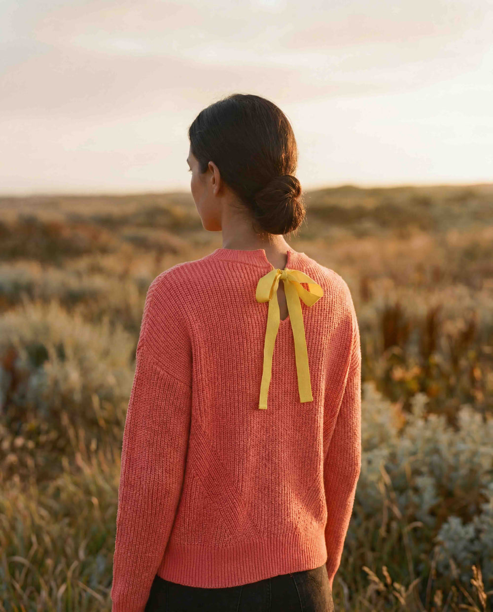 Brina Crewneck - Coral - Sweater