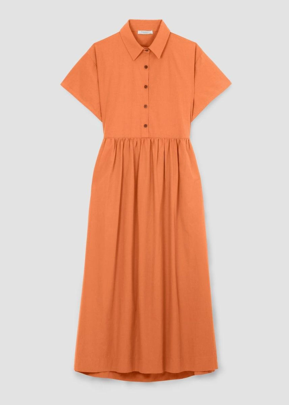 Bronwyn Organic Cotton Dress - Terracotta - Dresses