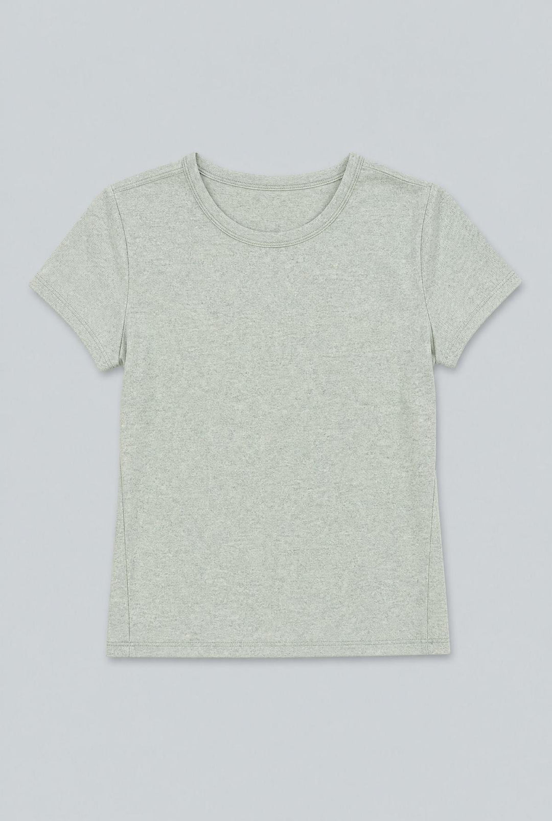 Crew Neck Donegal Tee - Mint