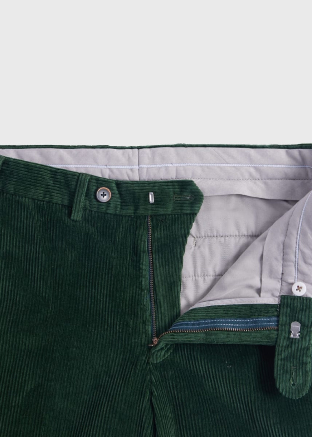 Brushed Newton Trouser - Bottle Green - Trouser