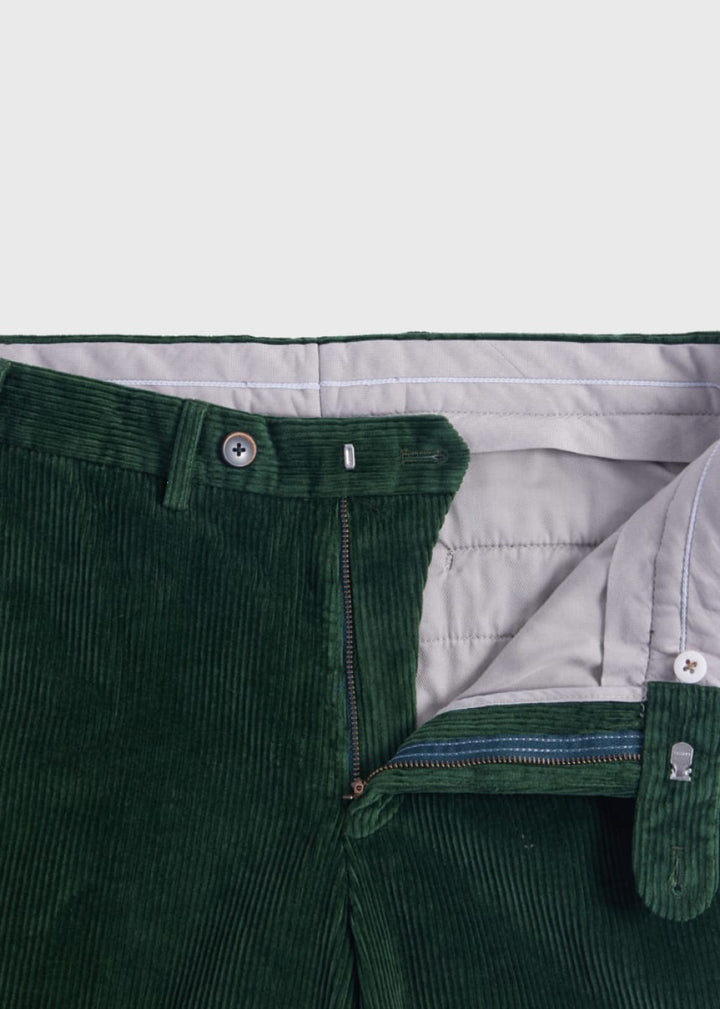 Brushed Newton Trouser - Bottle Green - Trouser