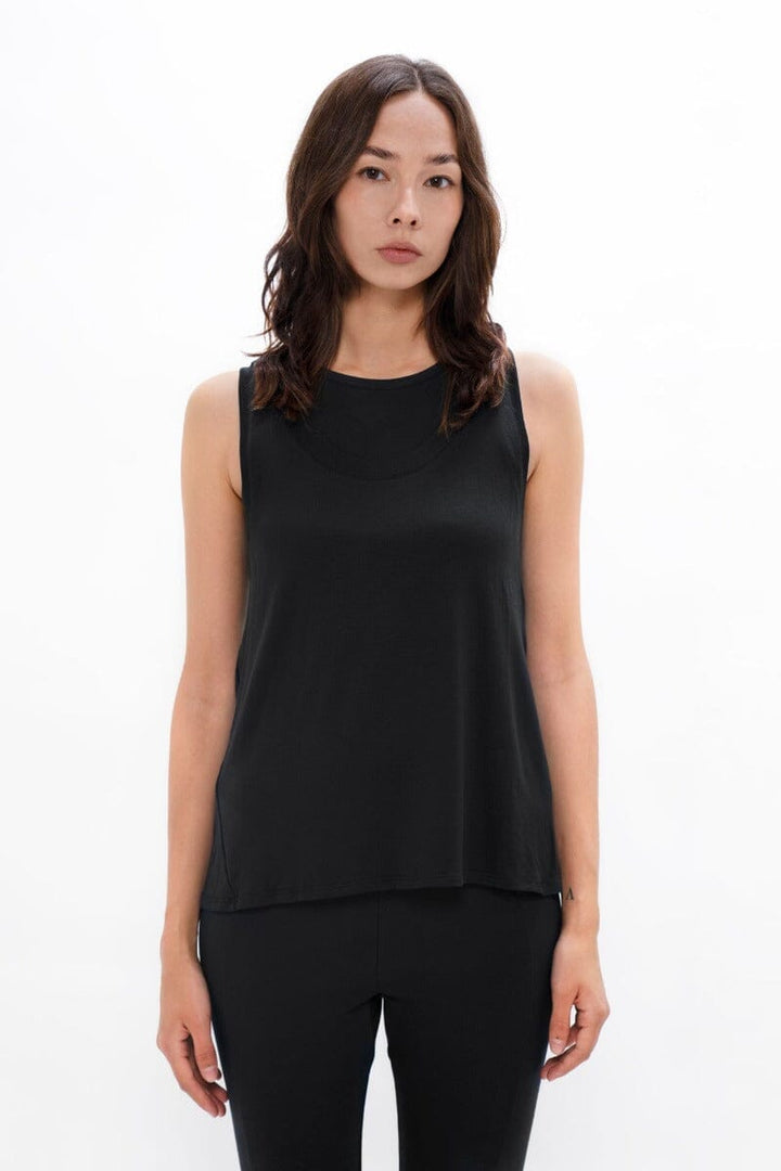 Brussel Tank Top - Black Sand Tops 1 People 