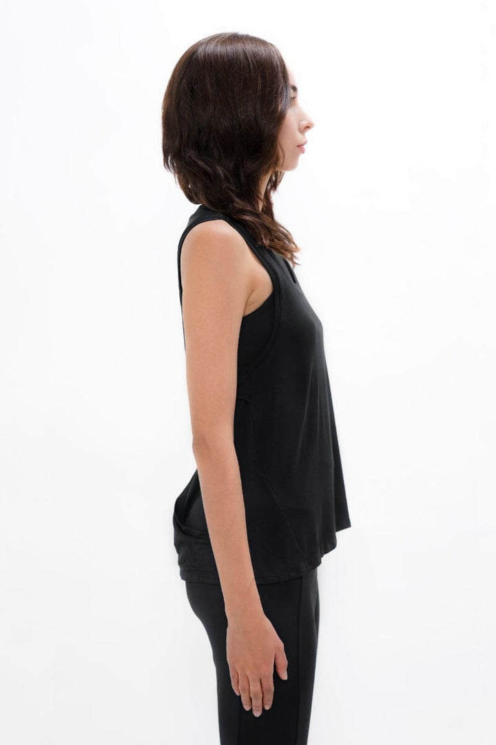 Brussel Tank Top - Black Sand Tops 1 People 