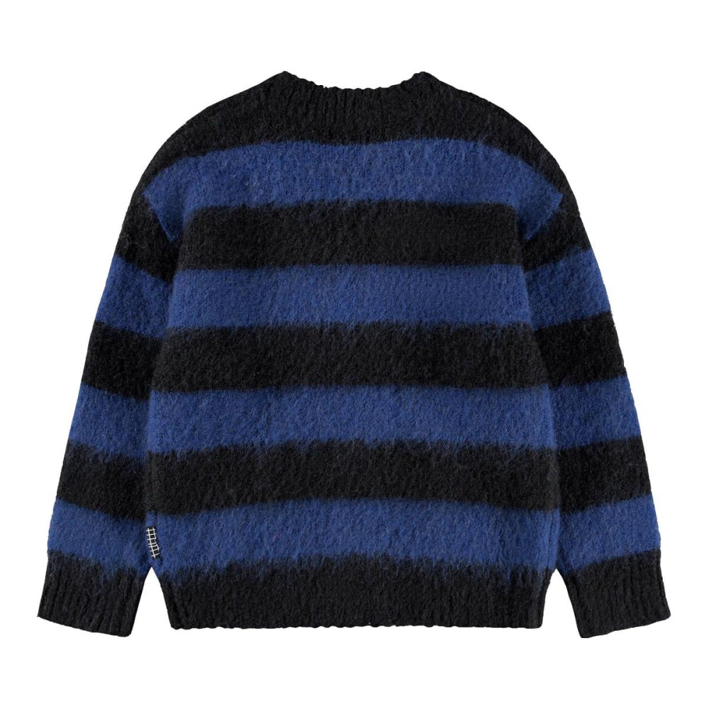 Brutus Cardigans - Blue/Black Stripe - 7-8Y (122/128cm) - Cardigan