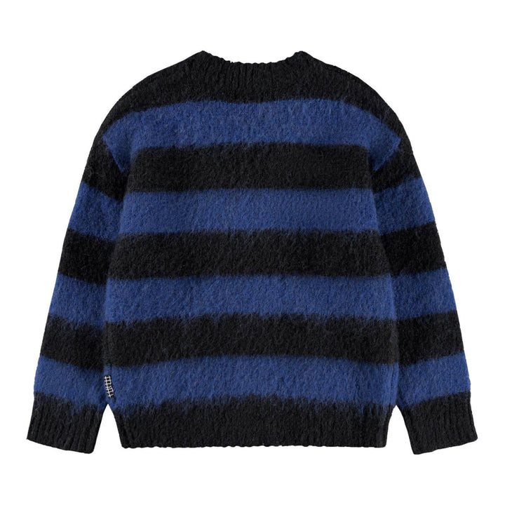 Brutus Cardigans - Blue/Black Stripe - 7-8Y (122/128cm) - Cardigan