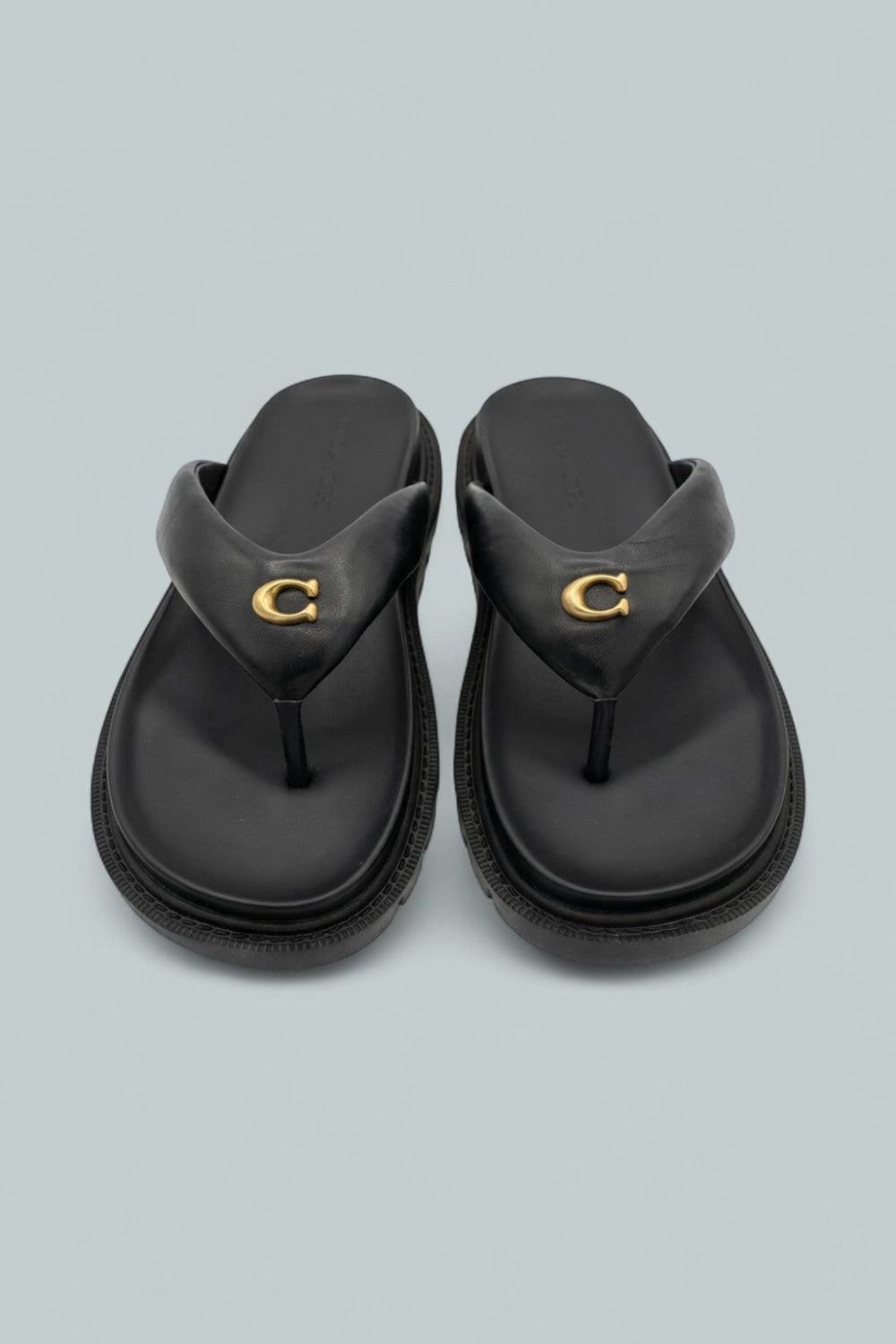 Brynn Lth Flip Thng - Black - 7.5 - Sandals