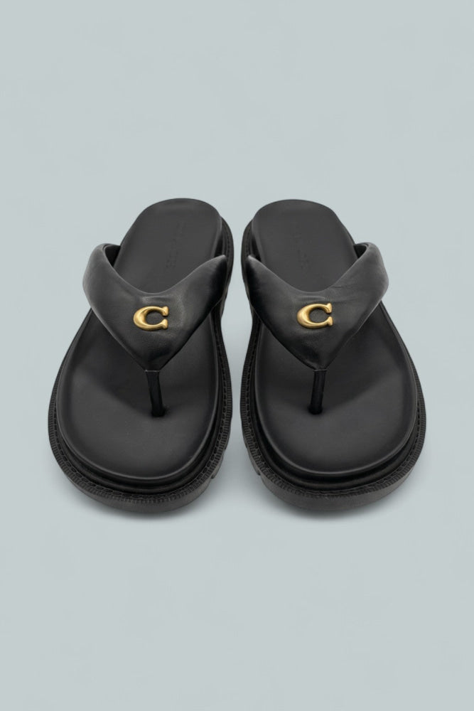 Brynn Lth Flip Thng - Black - 7.5 - Flip Flop