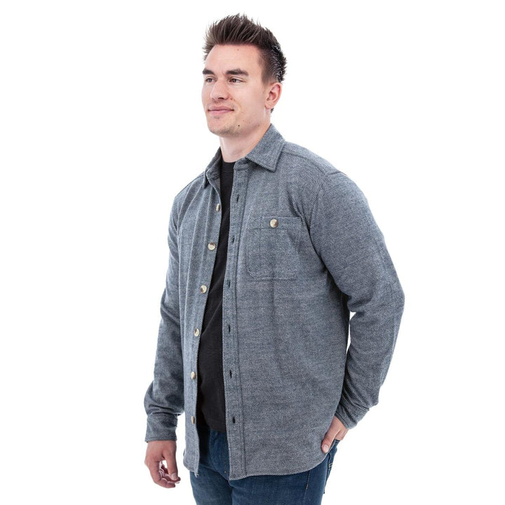 Oliver Fleece Overshirt - Dk Denim