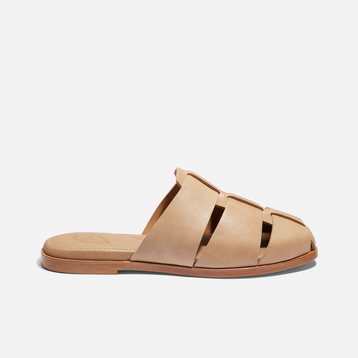 Anita Fisherman Mule - Almond