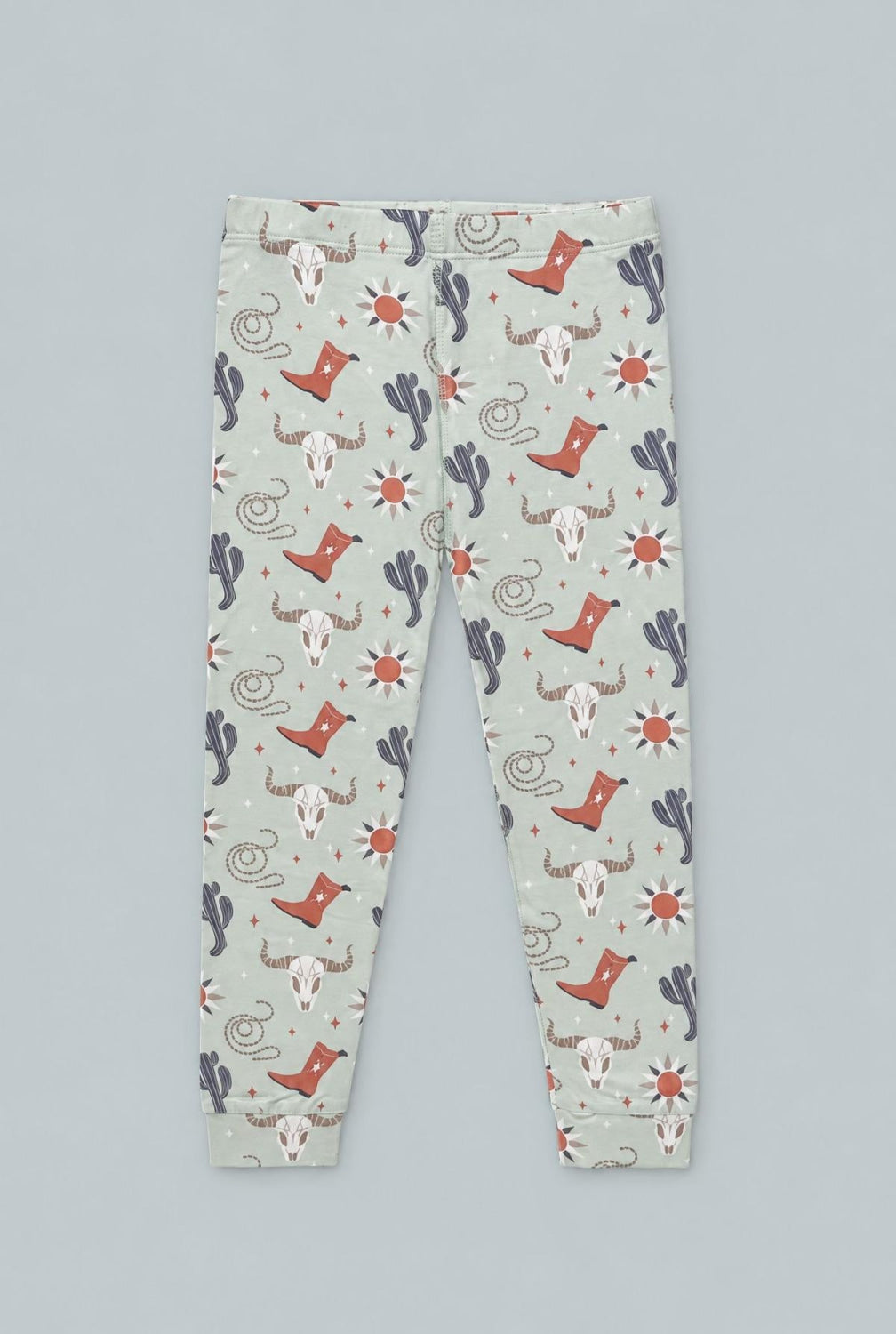 Bulls Boots Lasso Western Big Kid Pajama - Dude Ranch - Pajamas