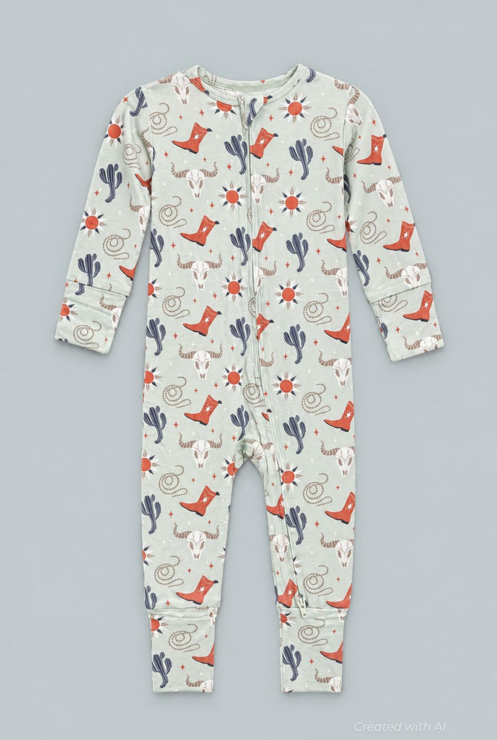 Bulls Boots Lasso Western Convertible Romper - Dude Ranch - Romper