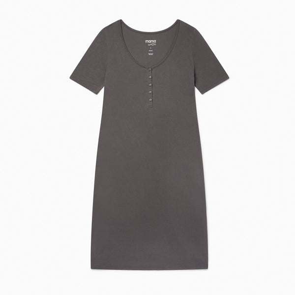 Bump to Baby Nightdress - Charcoal - Nightgown