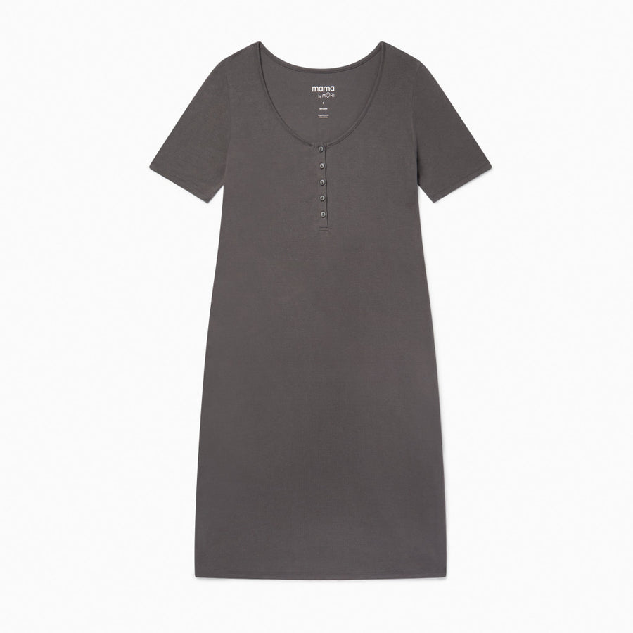 Bump to Baby Nightdress - Charcoal - Nightgown