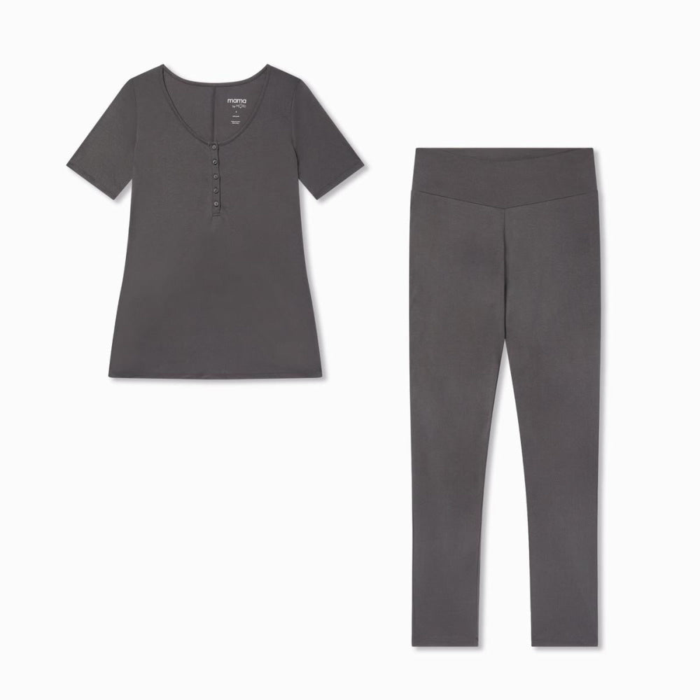 Bump to Baby Pyjamas - Charcoal - Maternity Pajamas