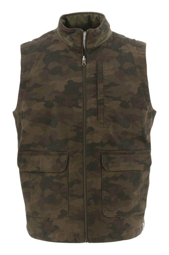 Butte Reversible Vest - Olive Print - Vest