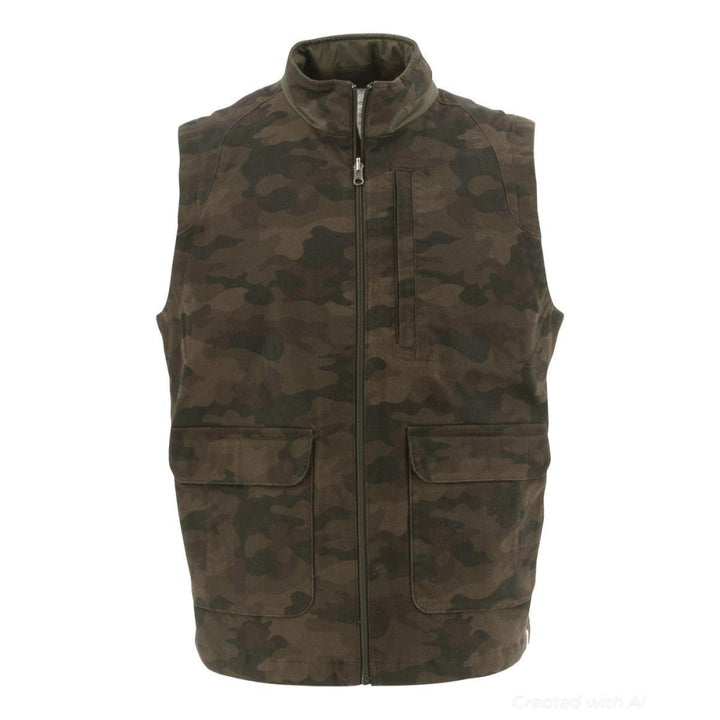 Butte Reversible Vest - Olive Print - Vest