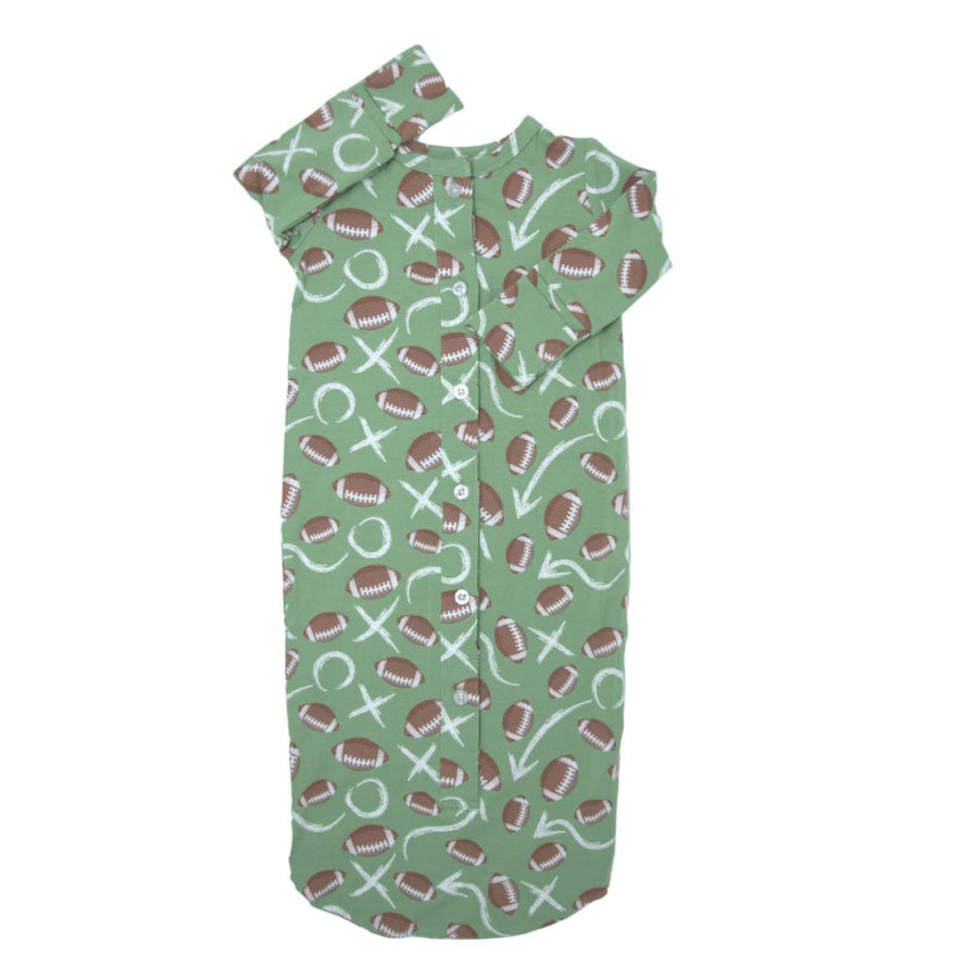 Button Gown - Football - OS - Nightgown