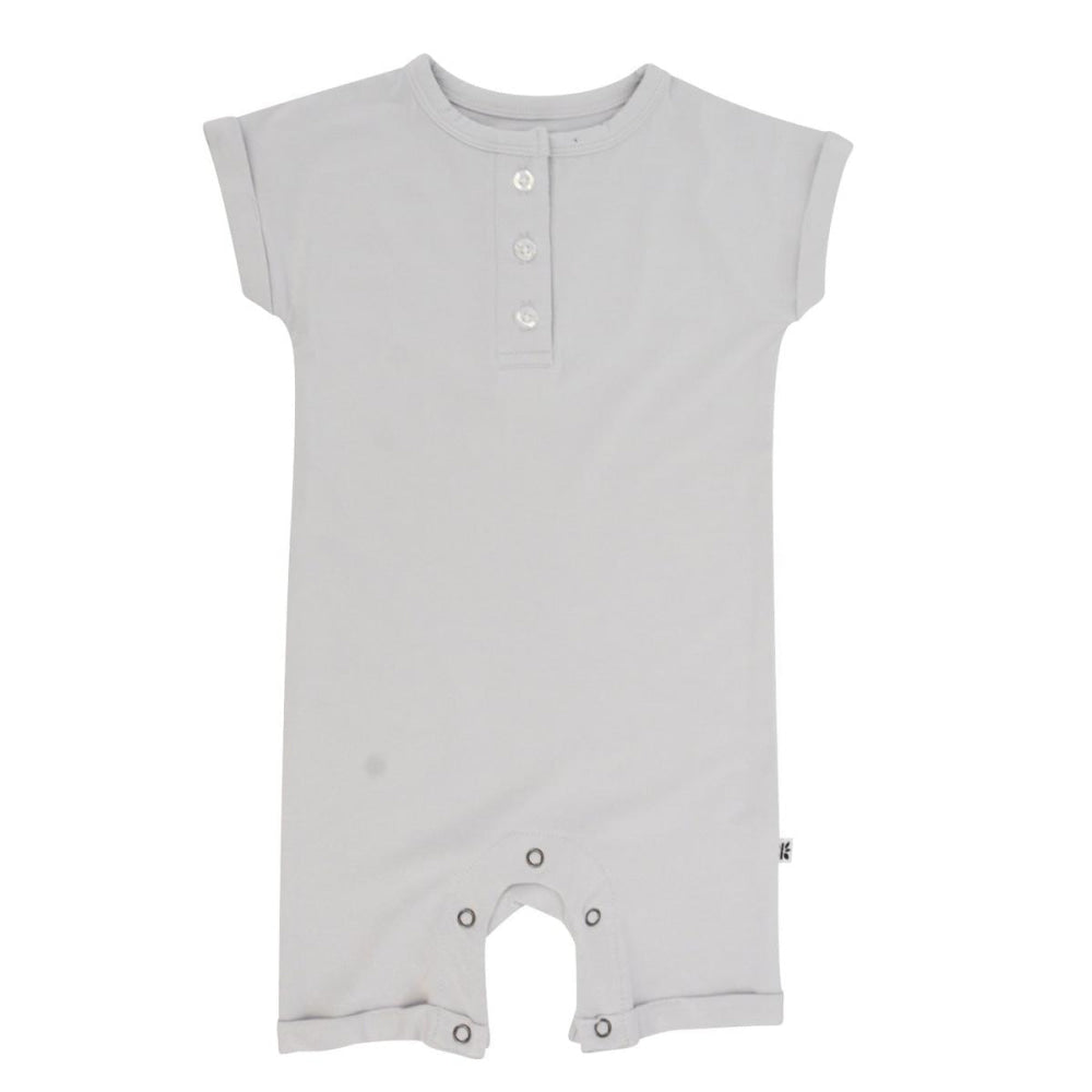 Button Romper - Glacial Grey - Romper