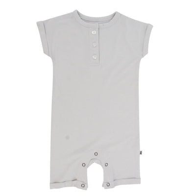 Button Romper - Glacial Grey - Romper
