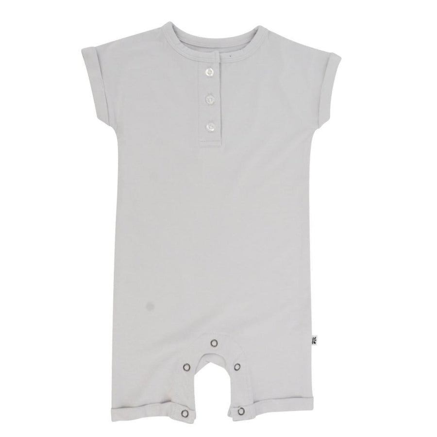 Button Romper - Glacial Grey - Romper