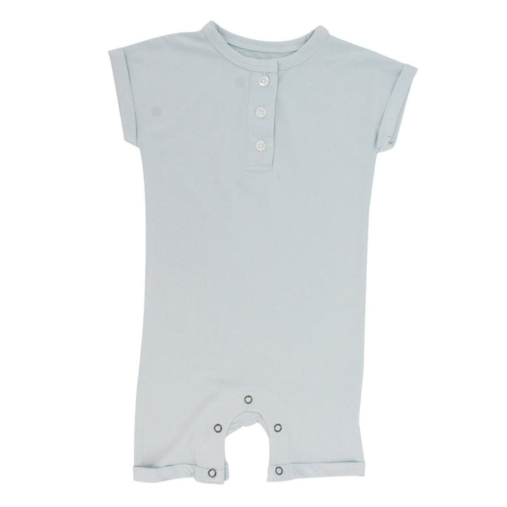 Button Romper - Powder Blue - Romper