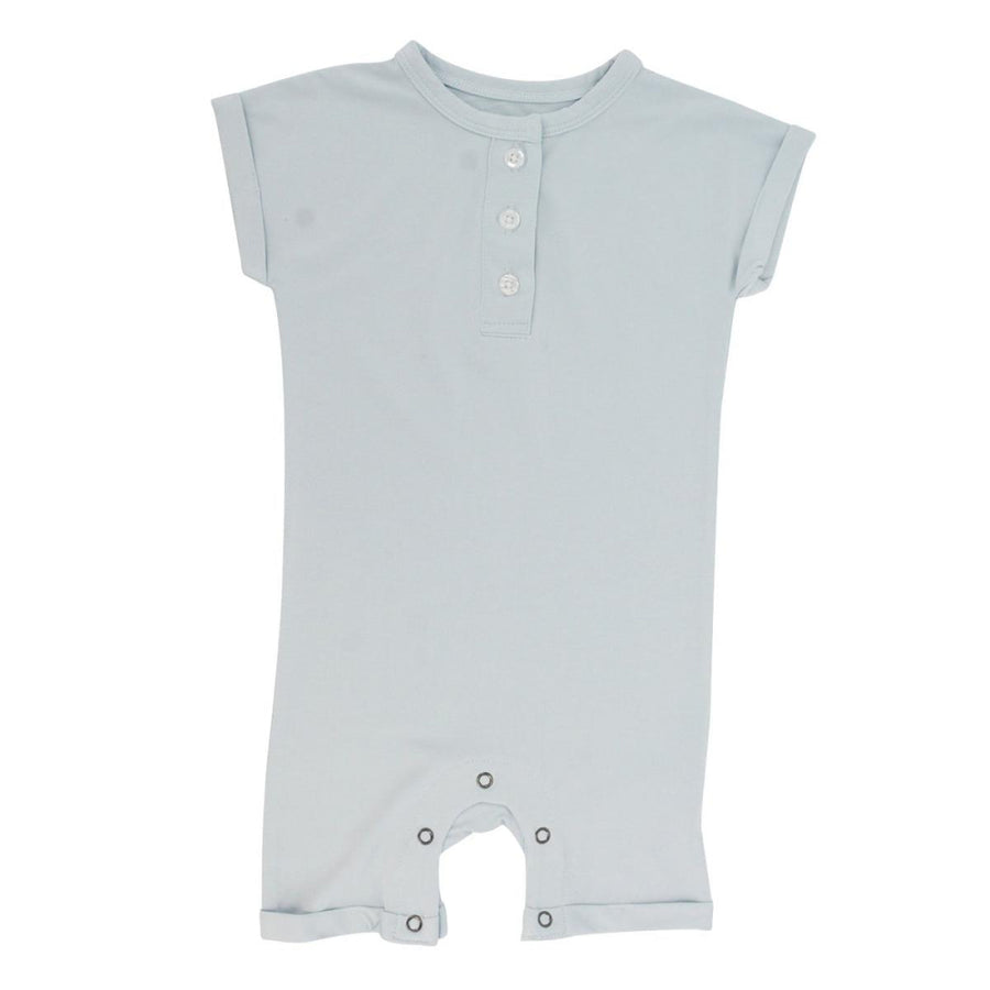 Button Romper - Powder Blue - Romper