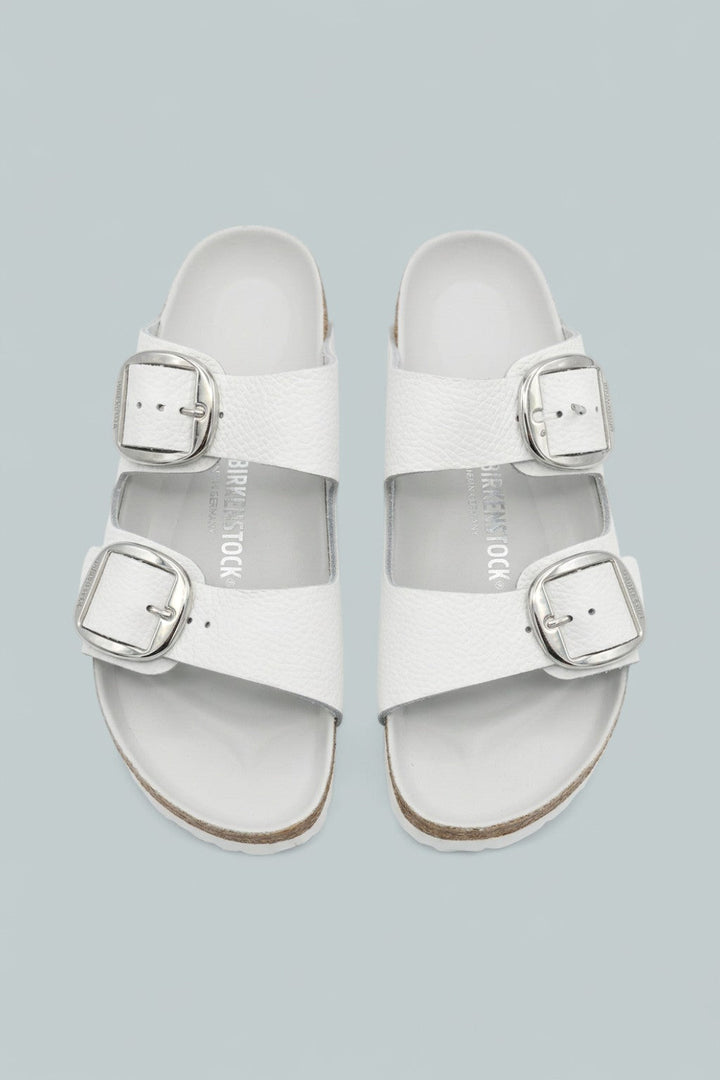 Women's Arizona Big Buckle Slide Sandals - White