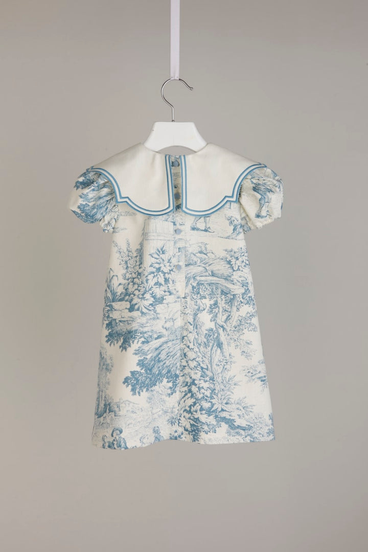 Federica - Light Blue Toile De Youy