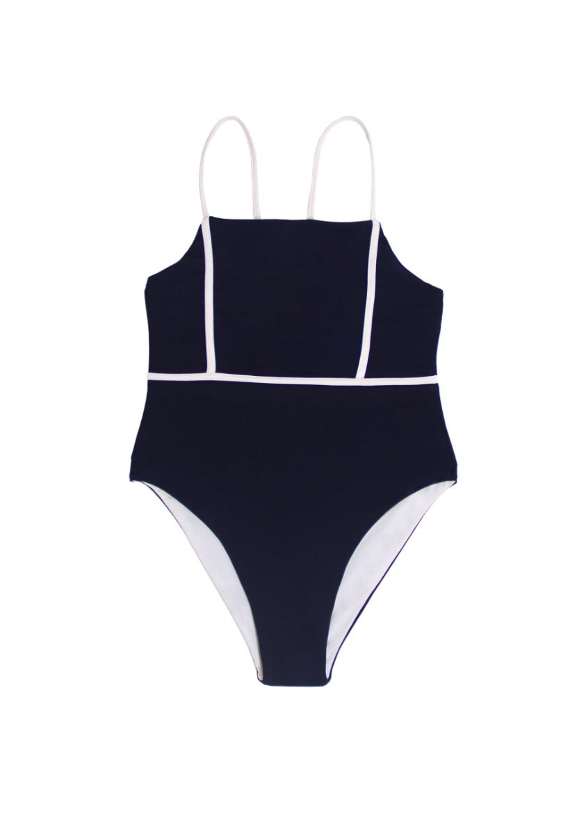 Byron Bay Swimsuit - Pebble Blue