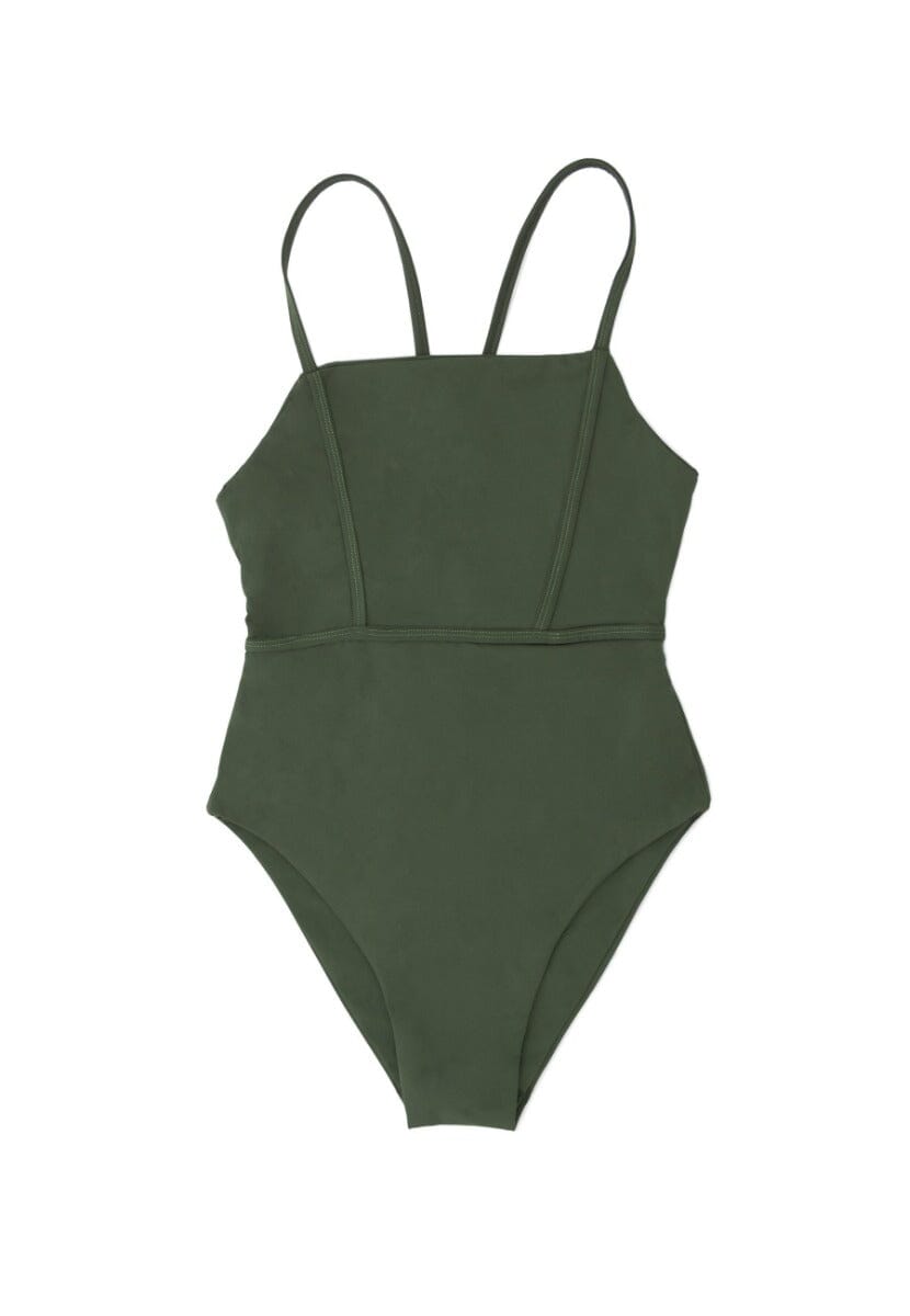 Byron Bay Swimsuit - Seaweed Green Swim 1 People 