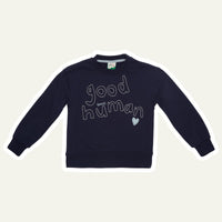 Good Human Kid Sweatshirt - Navy