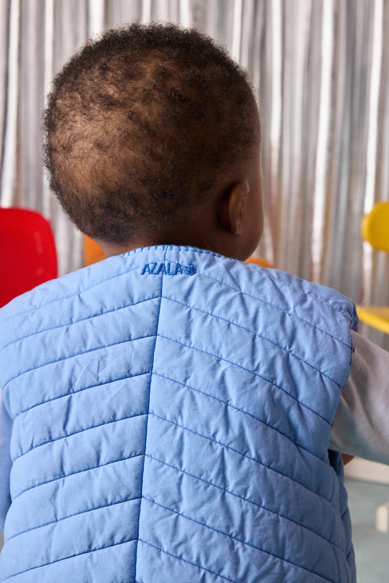 Pablo Reversible Vest - Azure Blue
