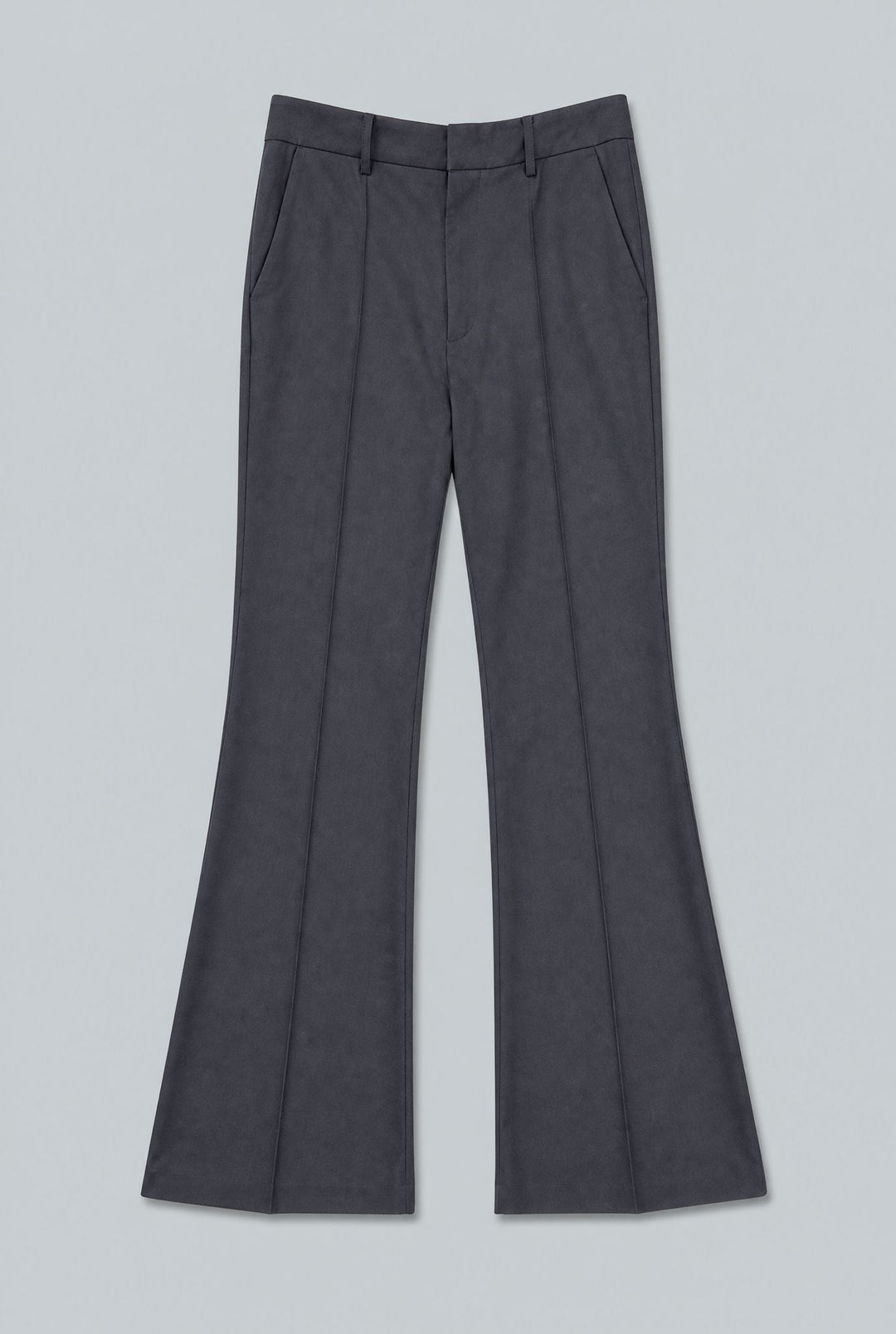 Flared Basic Trousers - Black