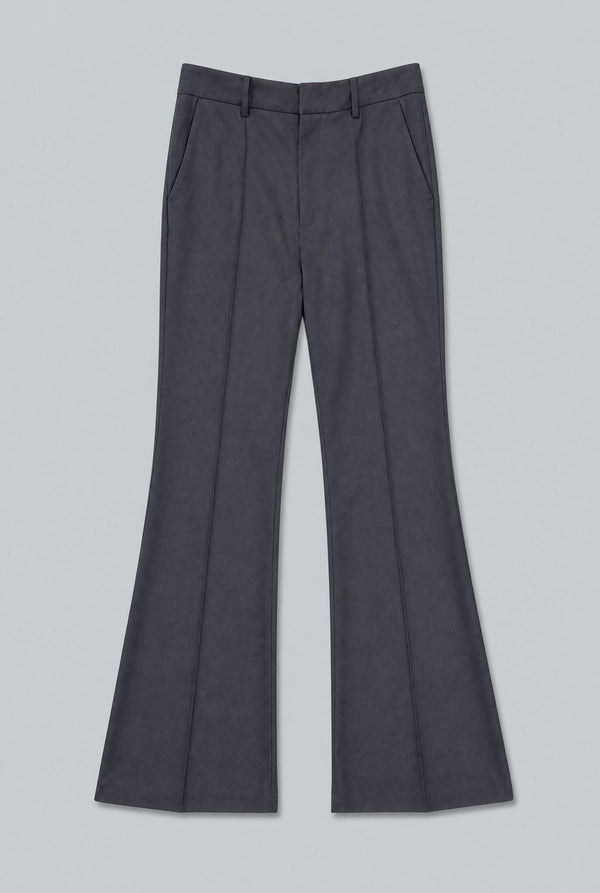 Flared Basic Trousers - Black