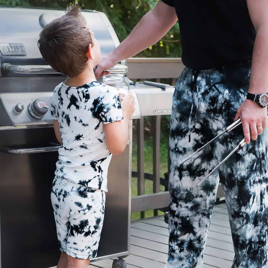 Men's Pajama Bottom - Black Tie Dye