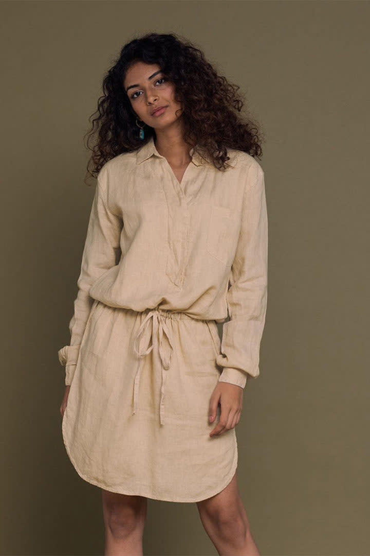Meet Me By The Cliff Dress - Neutral Beige